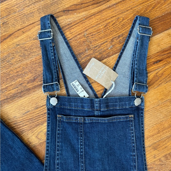 Madewell Women's Skinny Overalls: Eco Edition In Elmdale Wash Size Large NWT - Picture 5 of 9